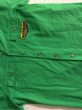 Watson Studios Green Button-Up Work Shirt